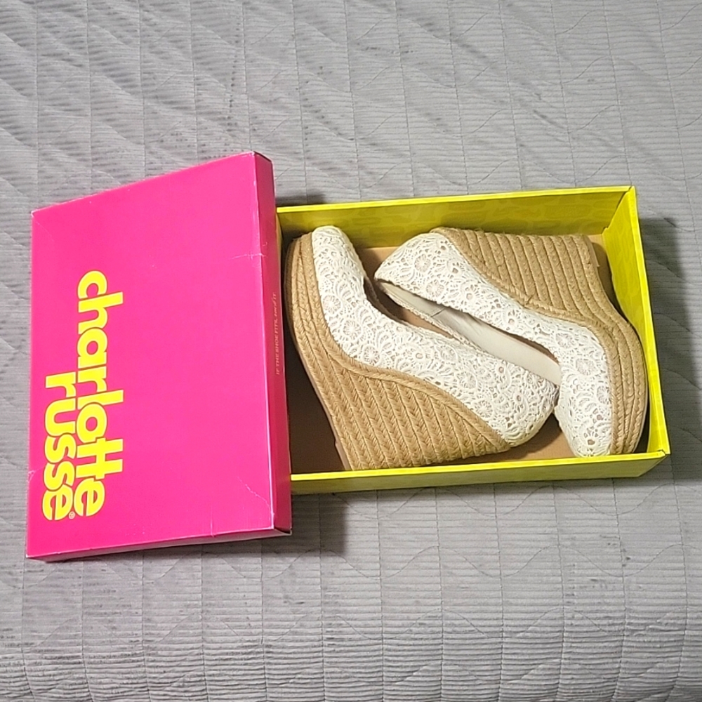Charlotte Russe crochet wedges